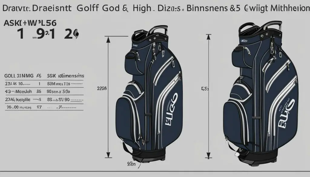 Ask Echo Golf Bag Dimensions and Weight