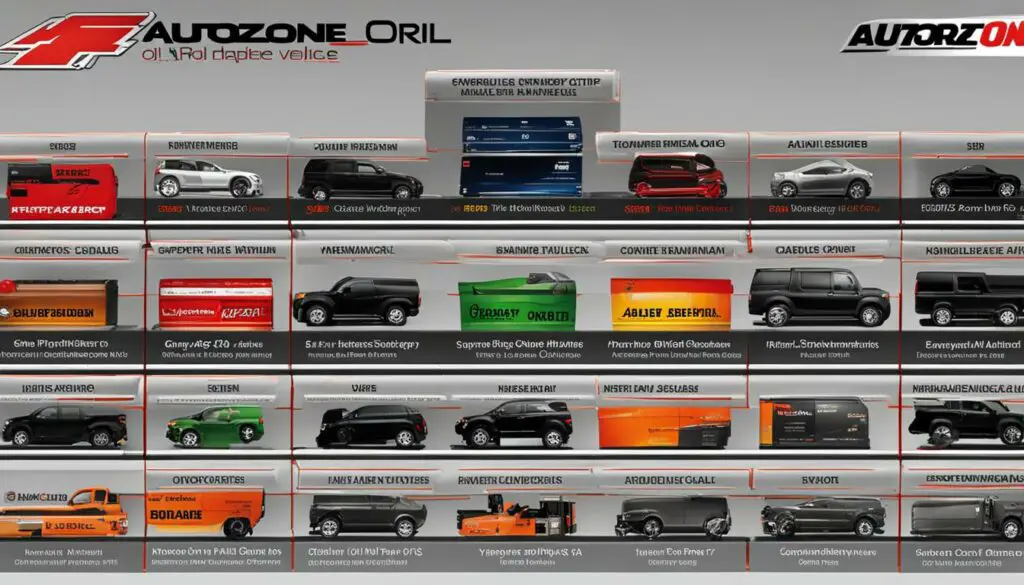 Autozone oil compatibility chart