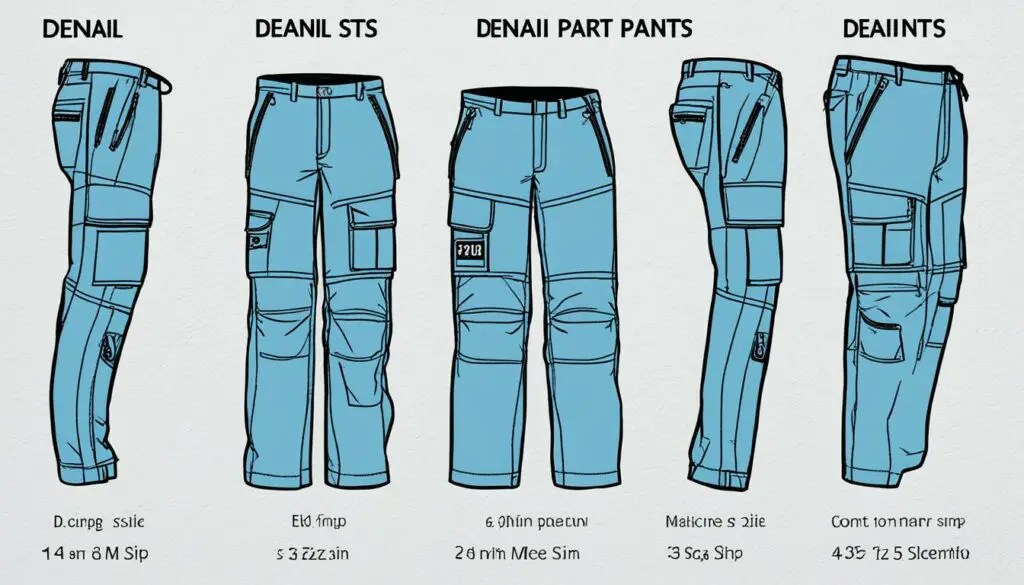 Denali Pants Size Chart