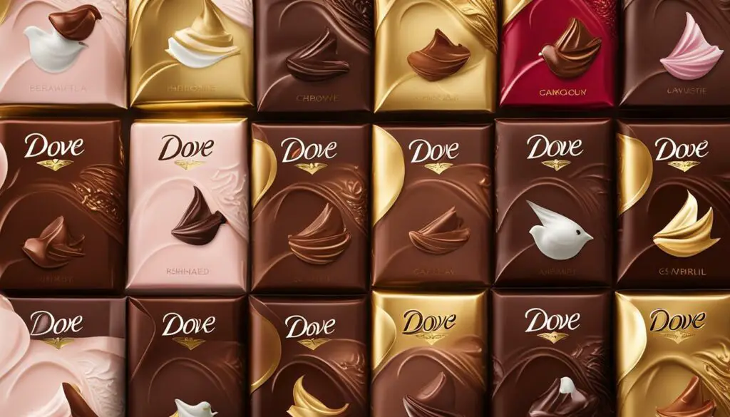 Dove Chocolate varieties